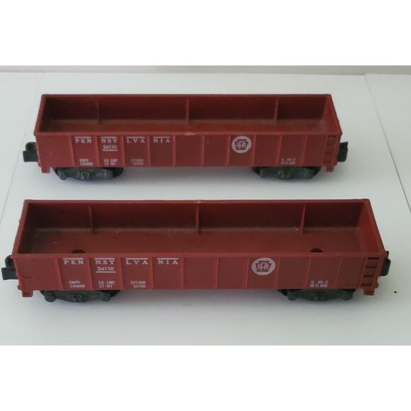 American Flyer Pennsylvania 24110 Gondola x 2 - Picture 1 of 5